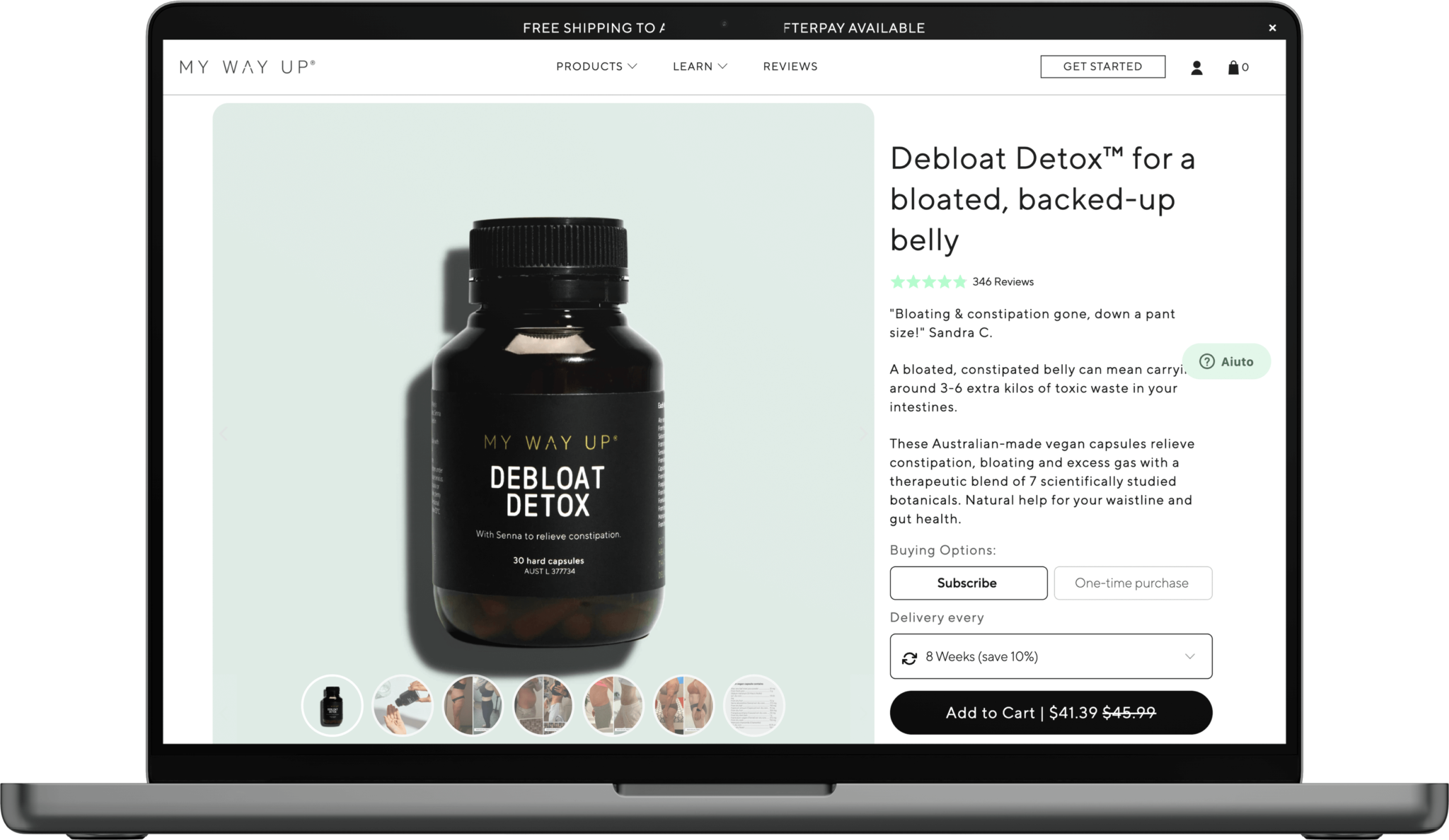 My Way Up desktop product page