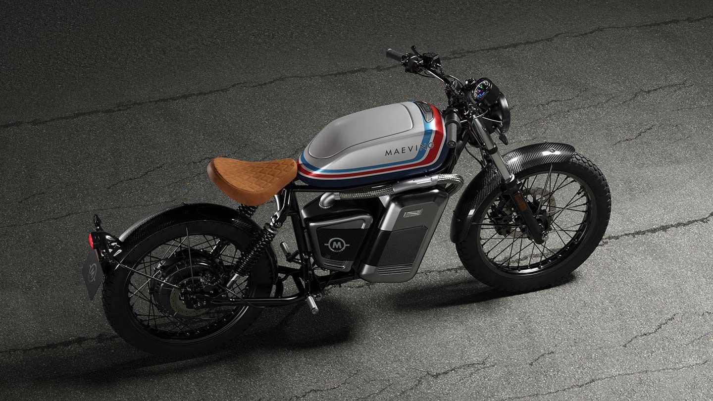 Maeving electric motorcycle configurator on Shopify